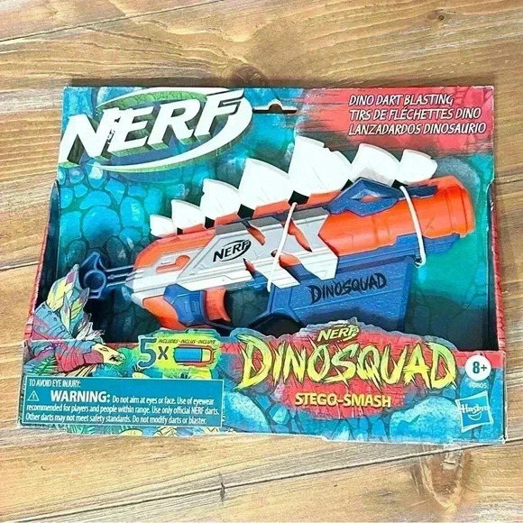 Nerf Dino Squad Stego-Smash Toy Gun - Picture 1 of 2
